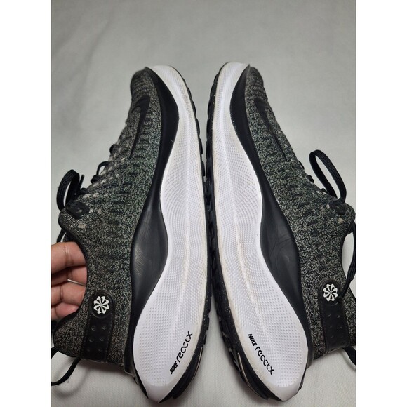 Nike ReactX Infinity Run 4 Oreo Lace up Sneakers Mens 10 Black White Gray - Picture 9 of 9